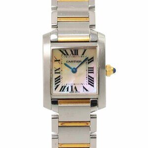 Cartier Tank Francaise SM W51027Q4 750 PG Quartz Pink Shell Dial 90260514